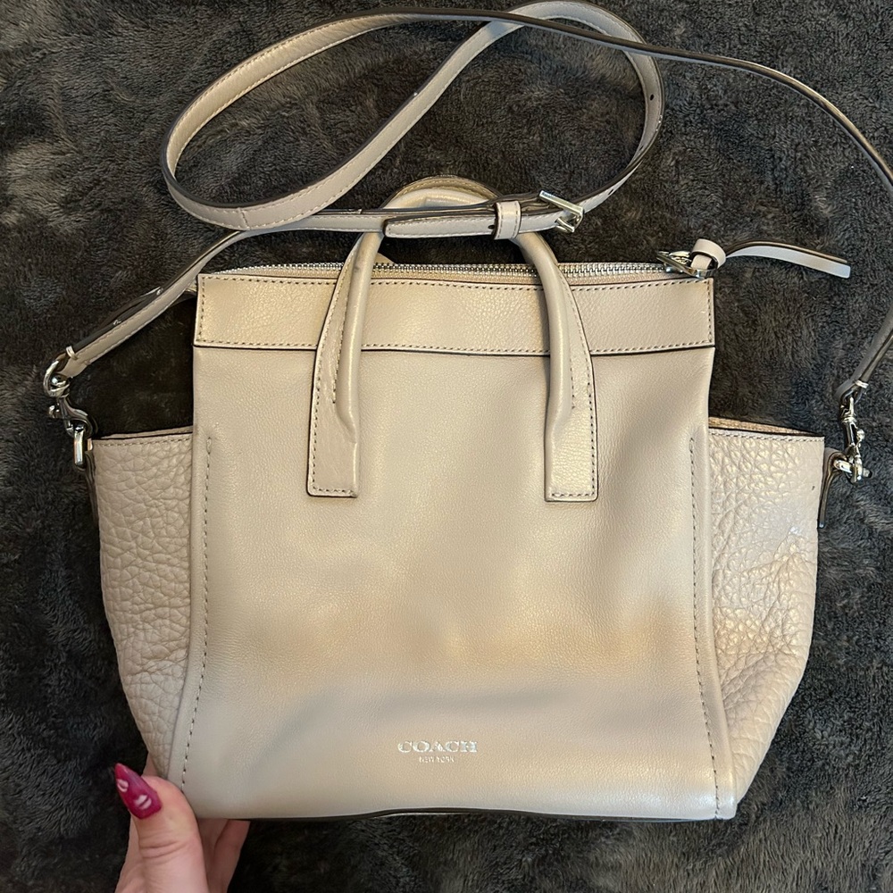 Coach gray leather handbag - Picture 5 of 12